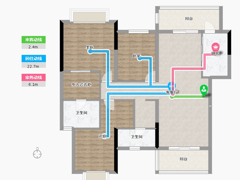 四川省-成都市-仁美熙和府-114.61-户型库-动静线