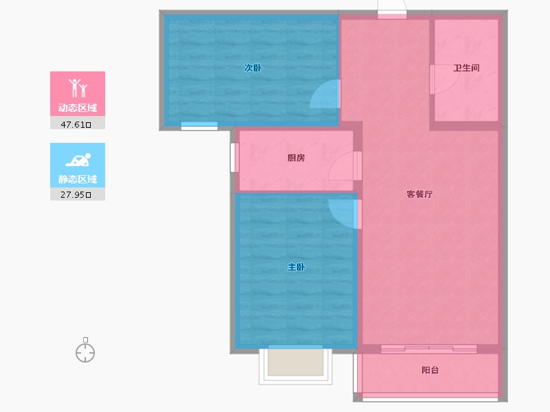 山西省-大同市-枫林逸景紫御府-67.84-户型库-动静分区