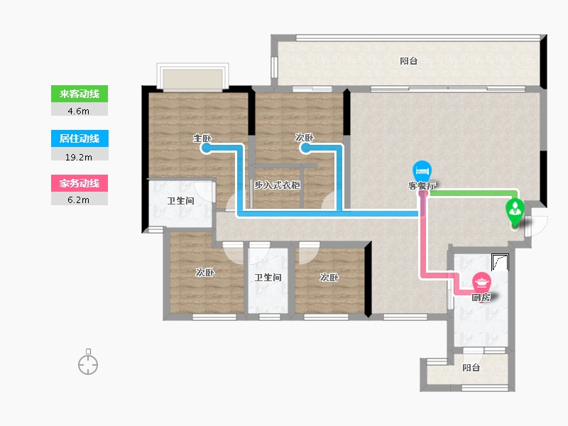 四川省-成都市-中建天府公馆-133.95-户型库-动静线