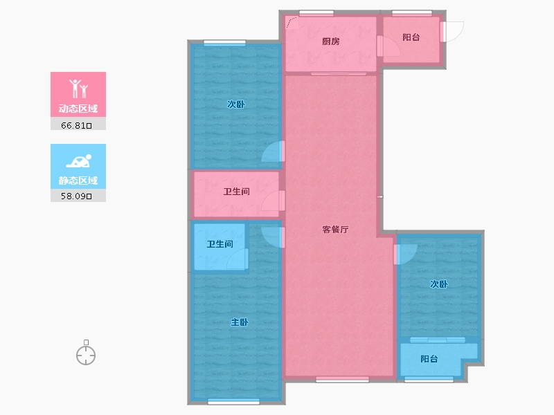 山西省-阳泉市-天峰国际新城-125.00-户型库-动静分区