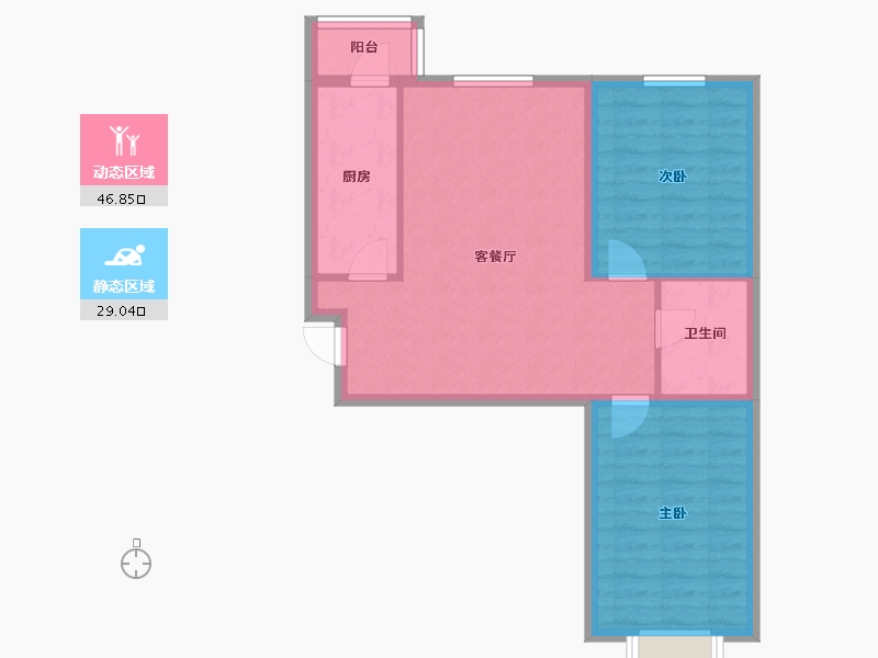 山西省-大同市-枫林逸景紫御府-68.20-户型库-动静分区