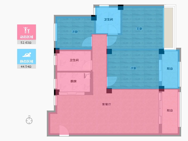 浙江省-湖州市-漾山宸院-89.00-户型库-动静分区