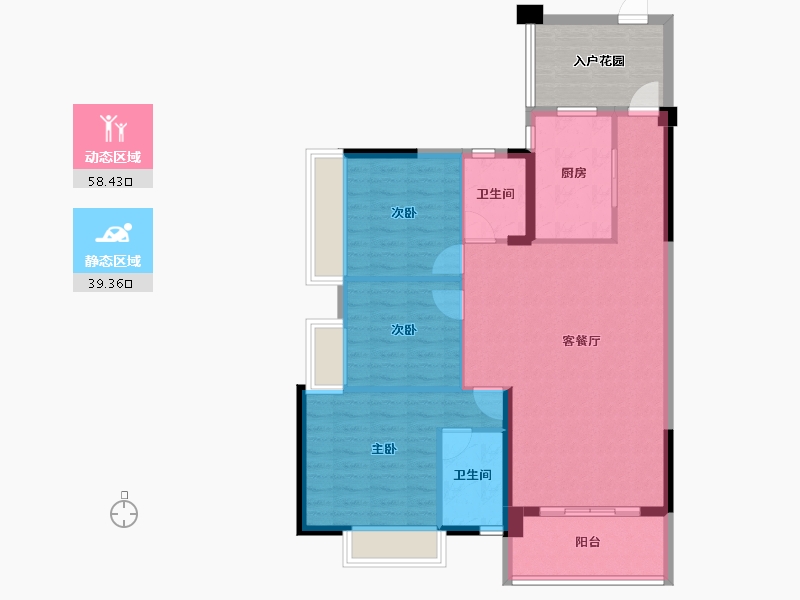 四川省-成都市-海布斯卡二期-96.02-户型库-动静分区