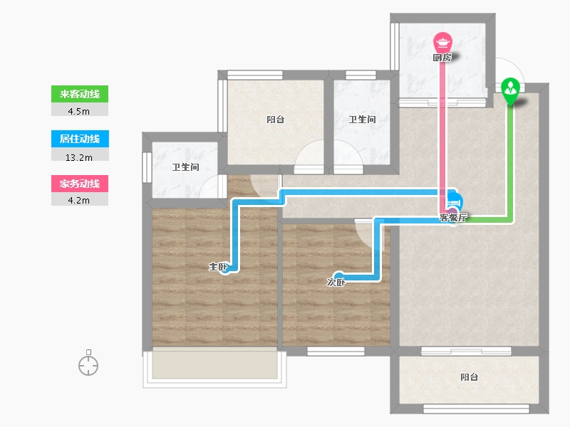 广西壮族自治区-桂林市-兴盛天鹅堡-73.02-户型库-动静线