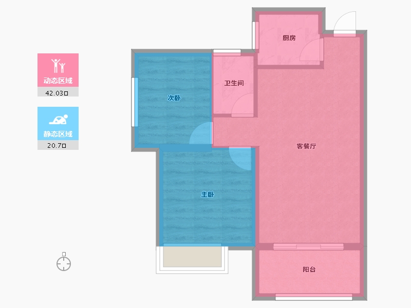 广西壮族自治区-桂林市-兴盛天鹅堡-56.19-户型库-动静分区