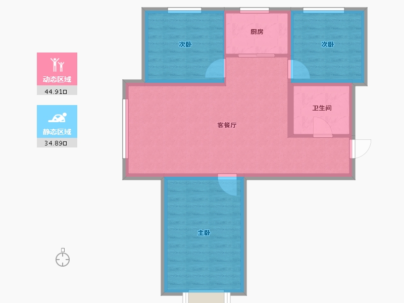 山西省-大同市-枫林逸景紫御府-71.40-户型库-动静分区