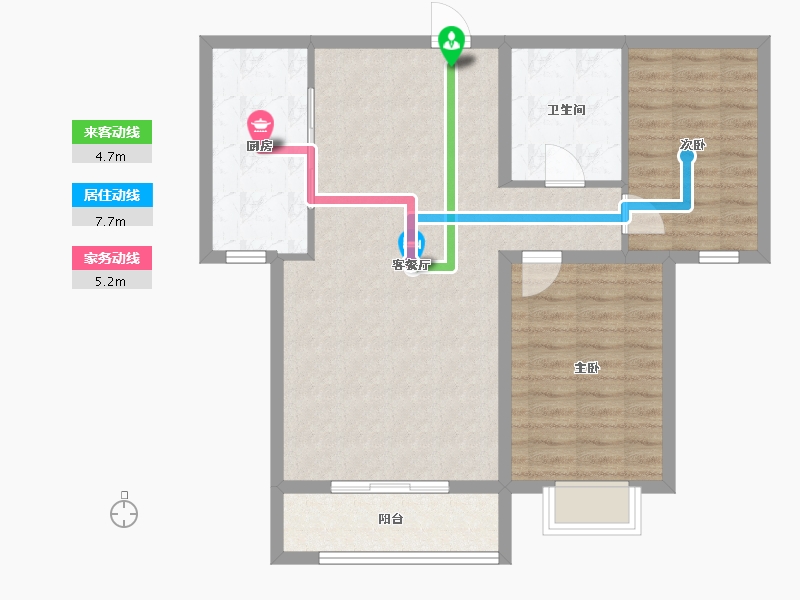 山西省-大同市-枫林逸景紫御府-81.43-户型库-动静线