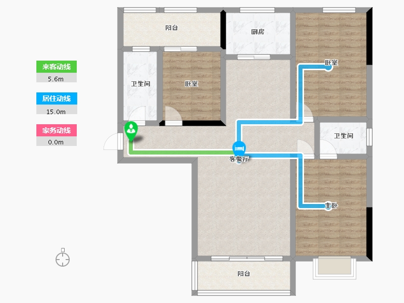 湖北省-孝感市-春晓苑二期-108.21-户型库-动静线