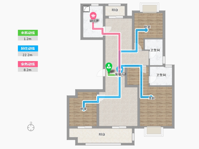 江西省-上饶市-翼天十里风荷-98.00-户型库-动静线