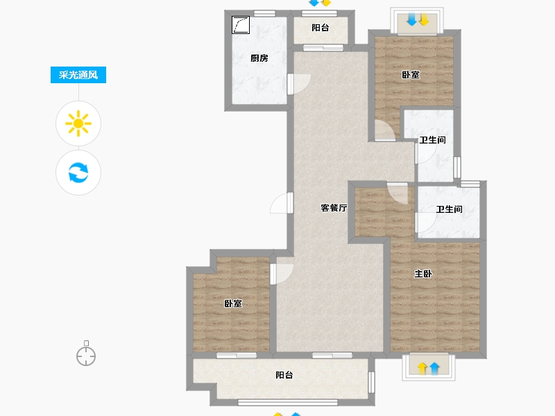 江西省-上饶市-翼天十里风荷-98.00-户型库-采光通风