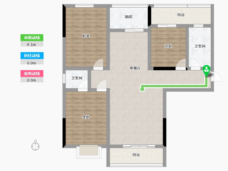 湖北省-孝感市-春晓苑二期-108.29-户型库-动静线