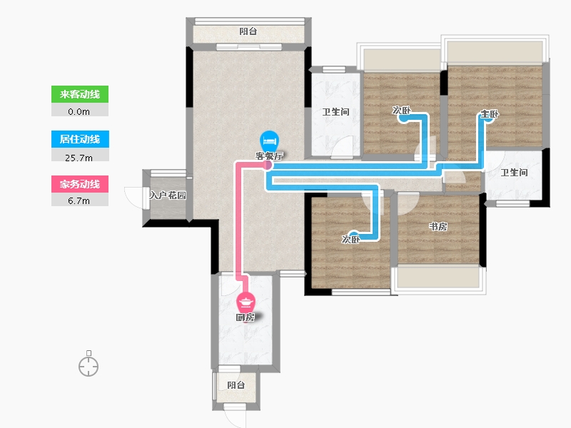 广西壮族自治区-桂林市-兴盛天鹅堡-93.72-户型库-动静线