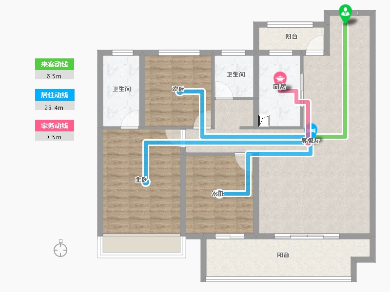 河南省-商丘市-建业神火·江山府-108.27-户型库-动静线