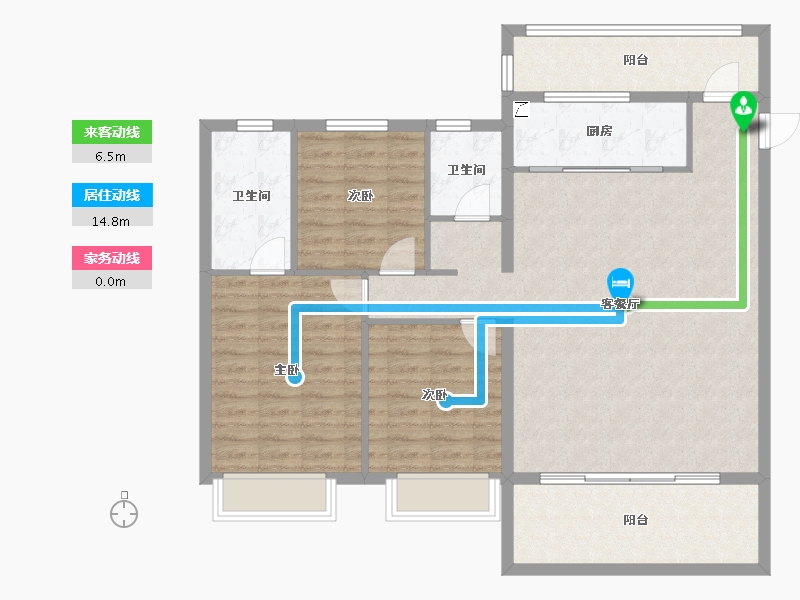 山西省-阳泉市-晋阳壹号院-113.27-户型库-动静线