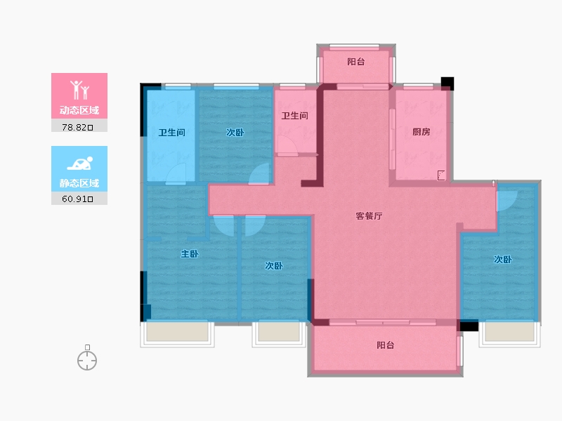 河南省-商丘市-绿地国际会展城-126.23-户型库-动静分区