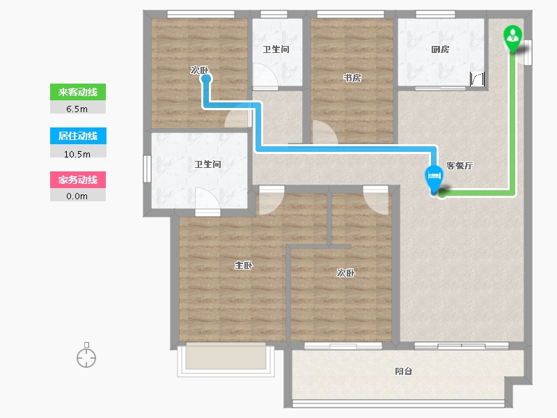 山西省-晋中市-阳光城文澜府-117.55-户型库-动静线