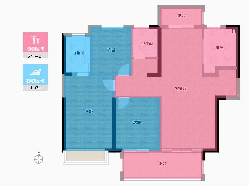 河南省-商丘市-绿地国际会展城-100.55-户型库-动静分区