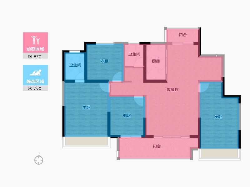 河南省-新乡市-建业城-113.83-户型库-动静分区