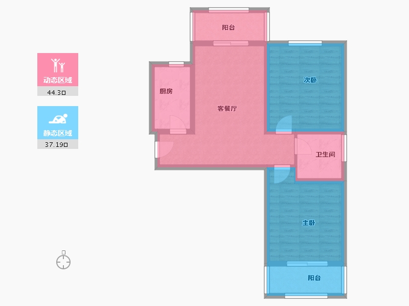 河南省-新乡市-高晟福润城-72.06-户型库-动静分区