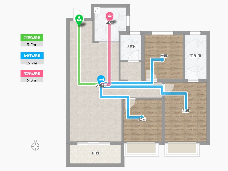 山西省-阳泉市-晋阳壹号院-86.97-户型库-动静线