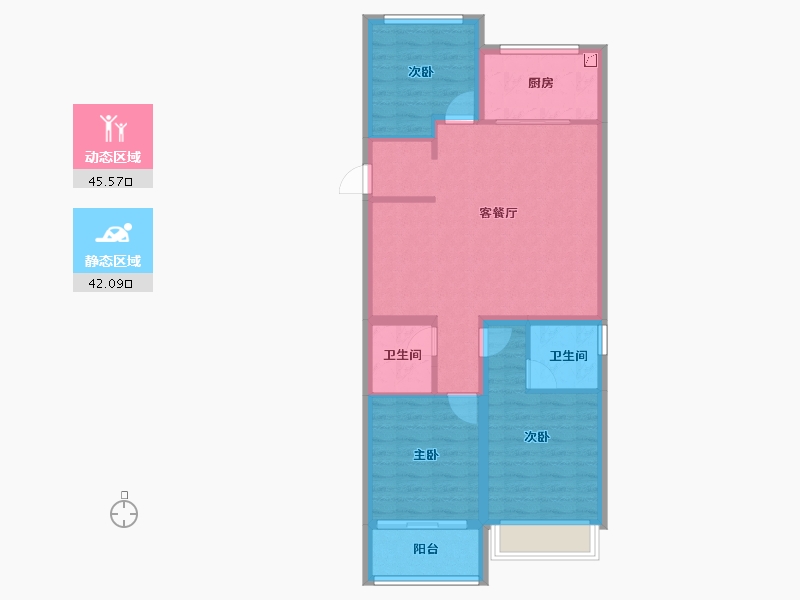 山西省-晋中市-保利·锦上-78.41-户型库-动静分区