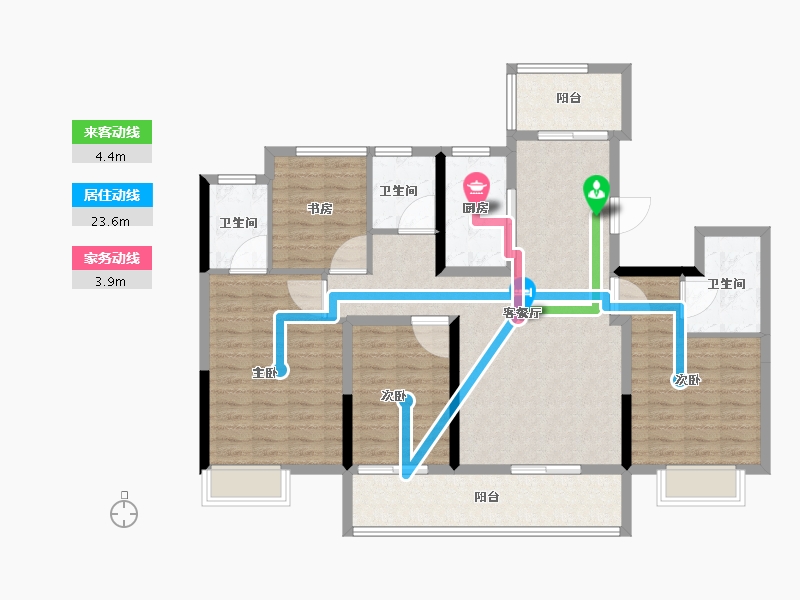 江苏省-连云港市-融盛状元府-119.20-户型库-动静线