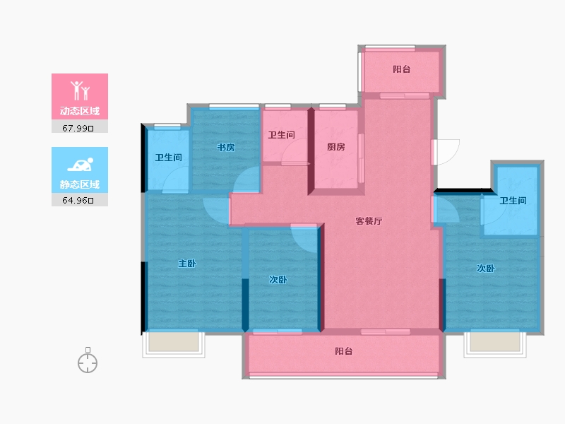 江苏省-连云港市-融盛状元府-119.20-户型库-动静分区