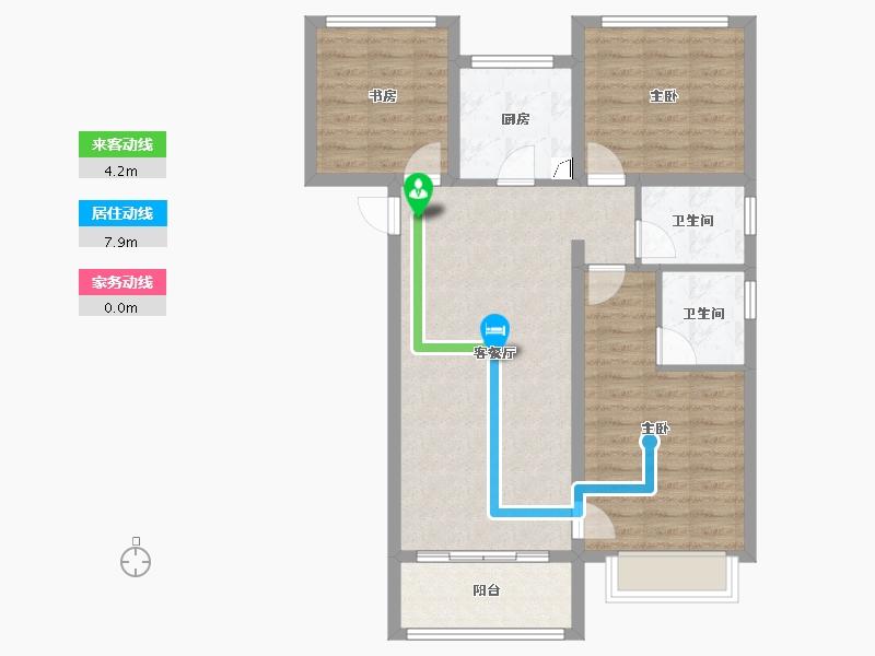 山西省-晋中市-阳光城文澜府-83.49-户型库-动静线