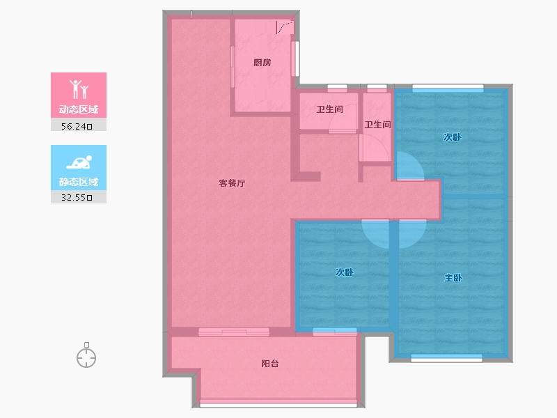 河南省-商丘市-建业世和府-79.25-户型库-动静分区