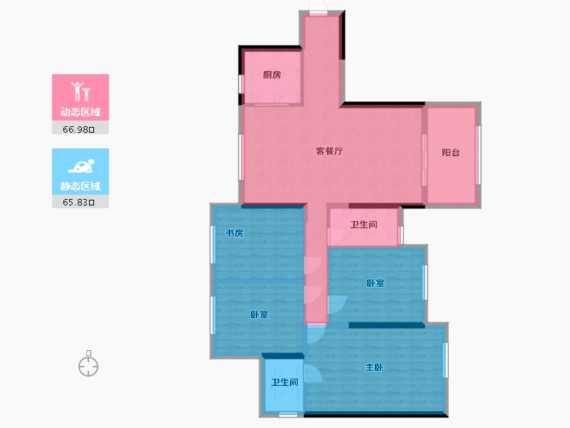 广西壮族自治区-贵港市-盛世荷悦府-134.00-户型库-动静分区