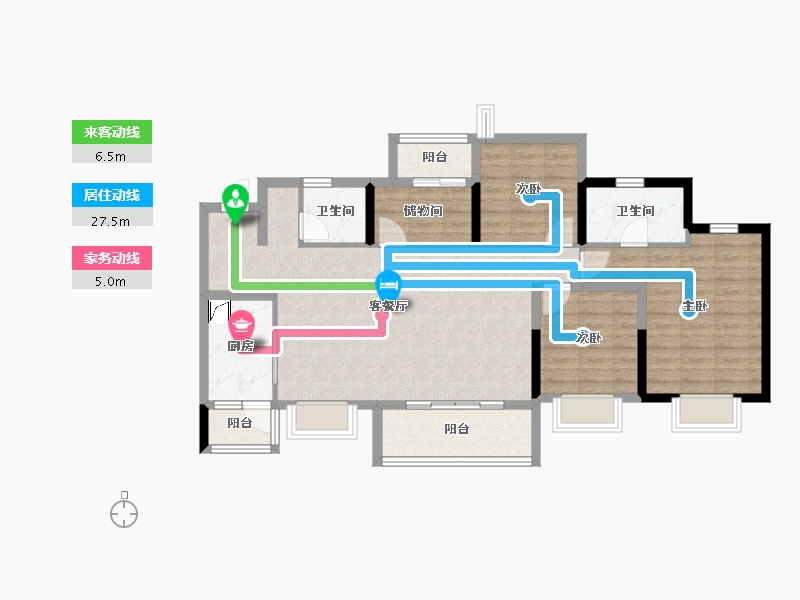 四川省-成都市-仁美熙和府-98.57-户型库-动静线