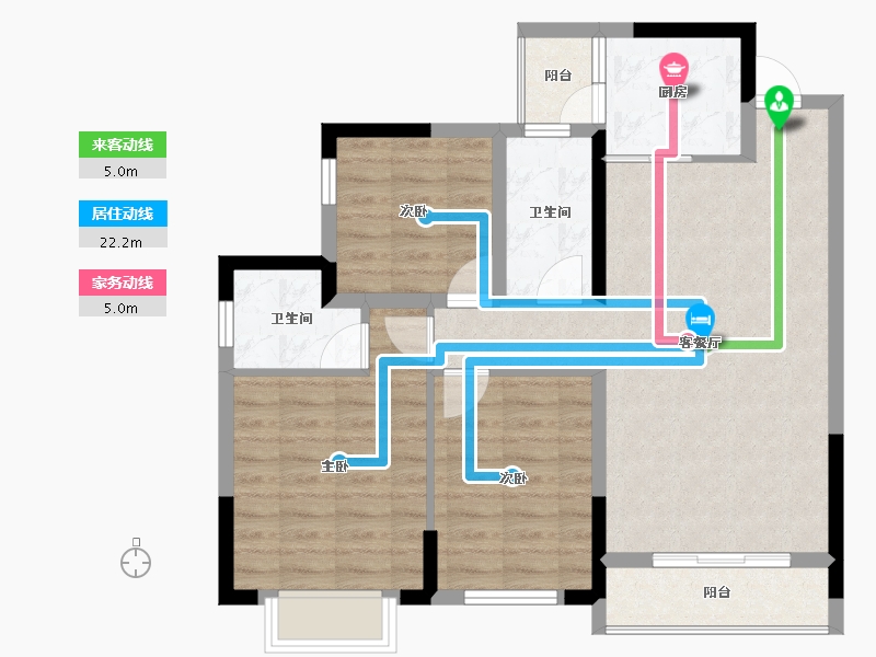 广西壮族自治区-桂林市-兴盛天鹅堡-82.04-户型库-动静线