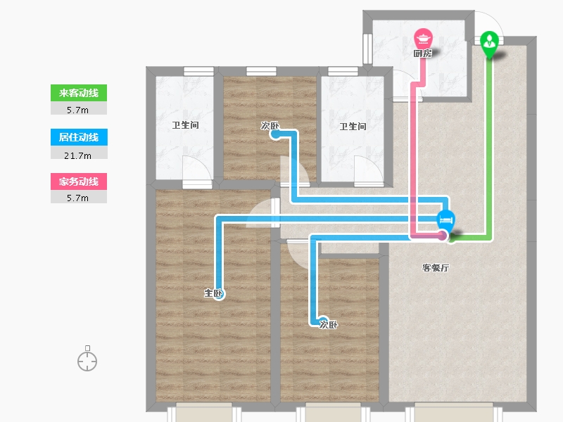 山西省-太原市-首开华润紫云府-90.00-户型库-动静线