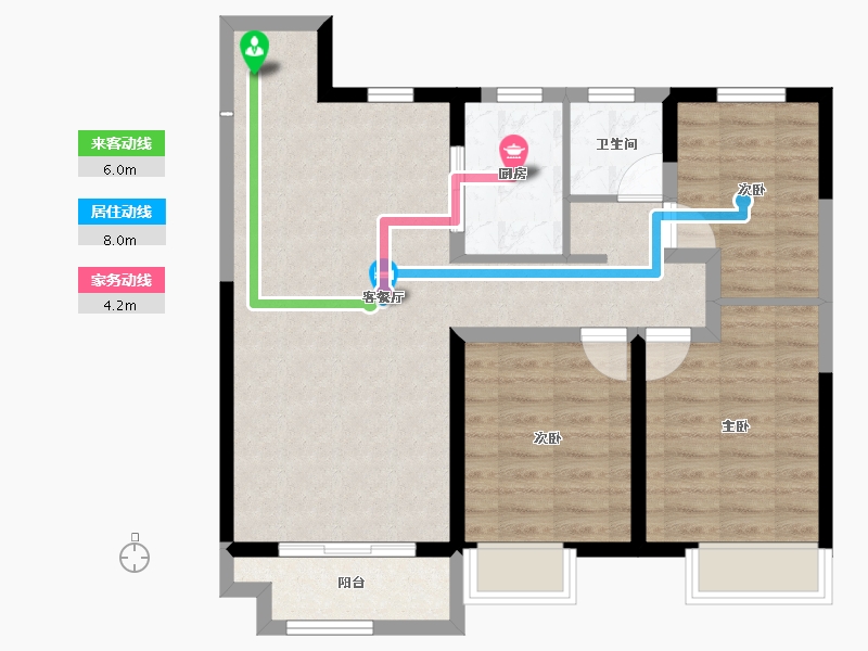 内蒙古自治区-包头市-中国铁建景晟学府-79.78-户型库-动静线