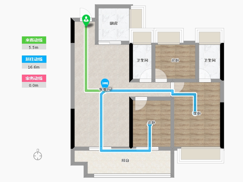 湖北省-孝感市-恒凯首府-78.99-户型库-动静线