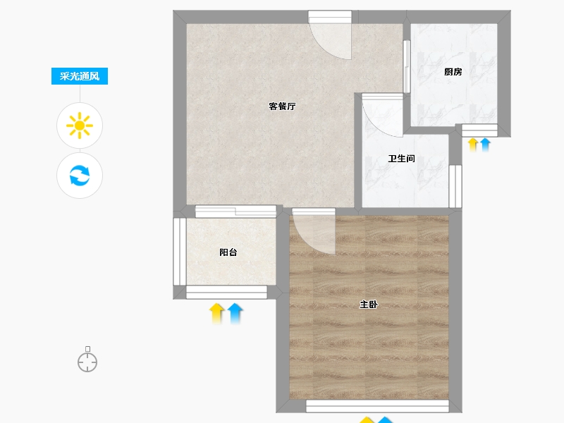 广东省-深圳市-明阳小区-42.00-户型库-采光通风