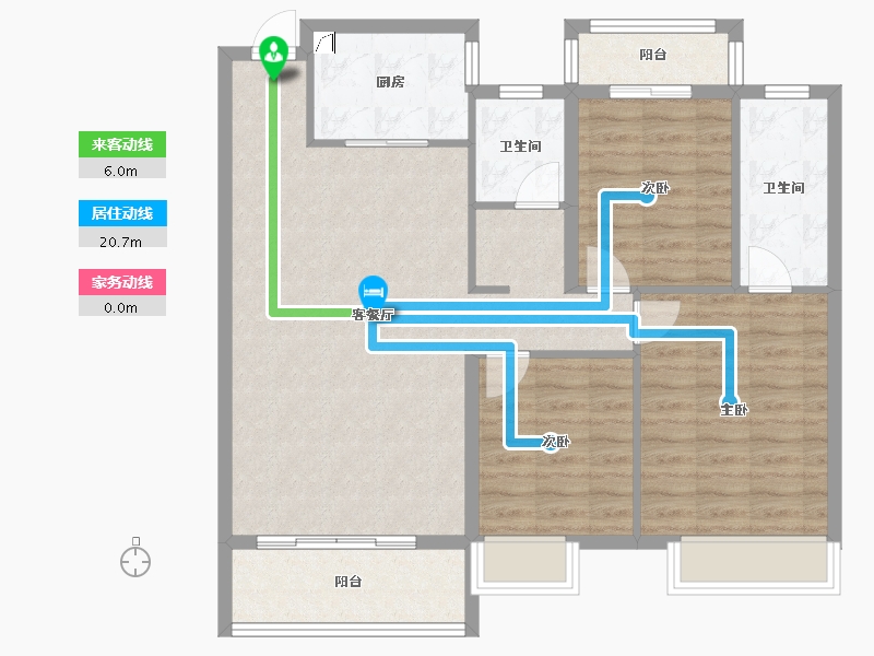 山西省-阳泉市-晋阳壹号院-96.32-户型库-动静线