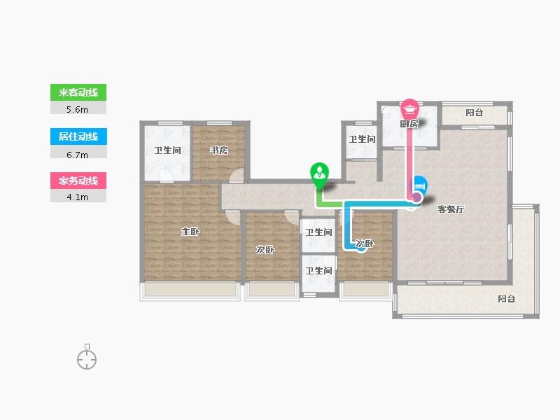 河南省-商丘市-建业神火·江山府-164.25-户型库-动静线