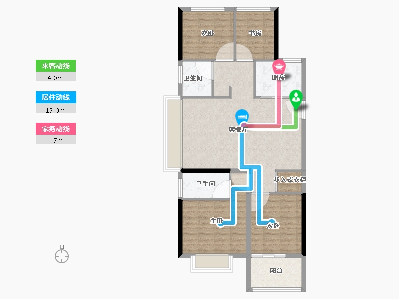 江苏省-连云港市-恒泰悦珑府-96.01-户型库-动静线