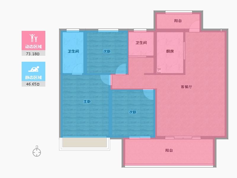 河南省-商丘市-建业神火·江山府-108.23-户型库-动静分区