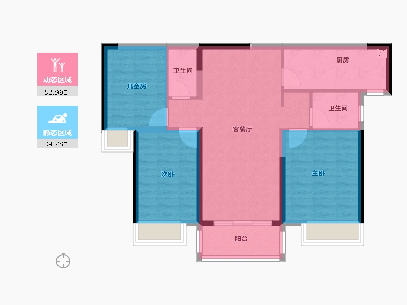 河南省-商丘市-绿地国际会展城-78.44-户型库-动静分区