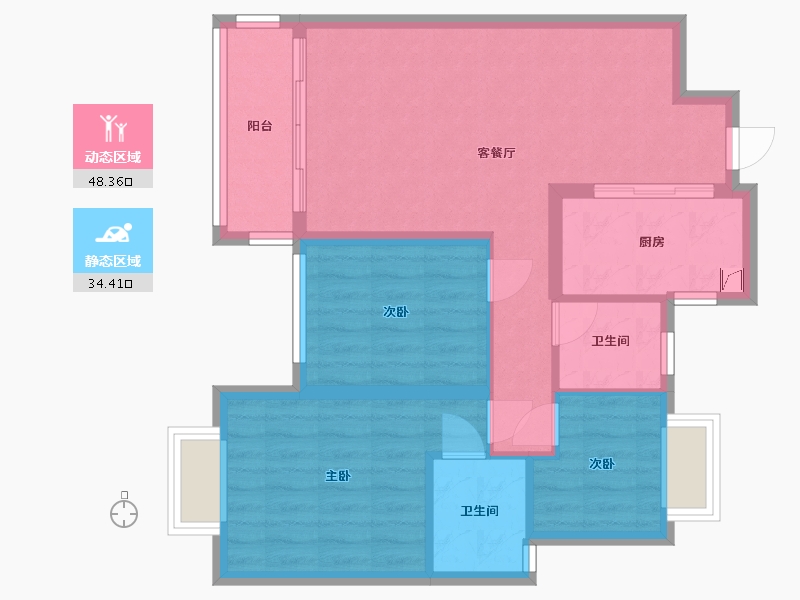 江西省-鹰潭市-中兆悦府-94.00-户型库-动静分区