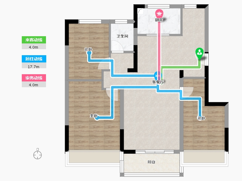 安徽省-芜湖市-伟星国樾-83.17-户型库-动静线