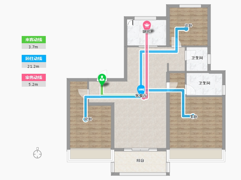 安徽省-芜湖市-伟星印江澜-96.01-户型库-动静线