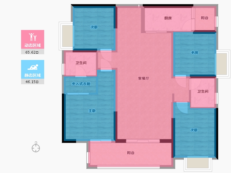 四川省-成都市-川发天府上城-104.00-户型库-动静分区