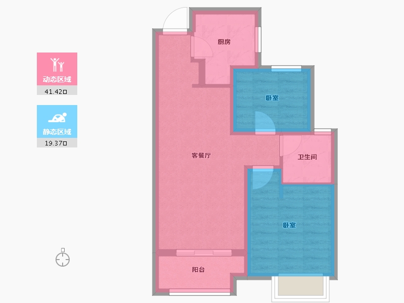 山西省-太原市-太原·龙湖天鉅-53.43-户型库-动静分区