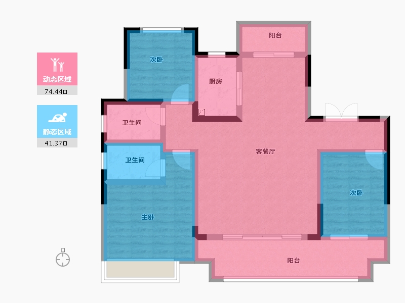 河南省-商丘市-虞城建业·新城-103.01-户型库-动静分区