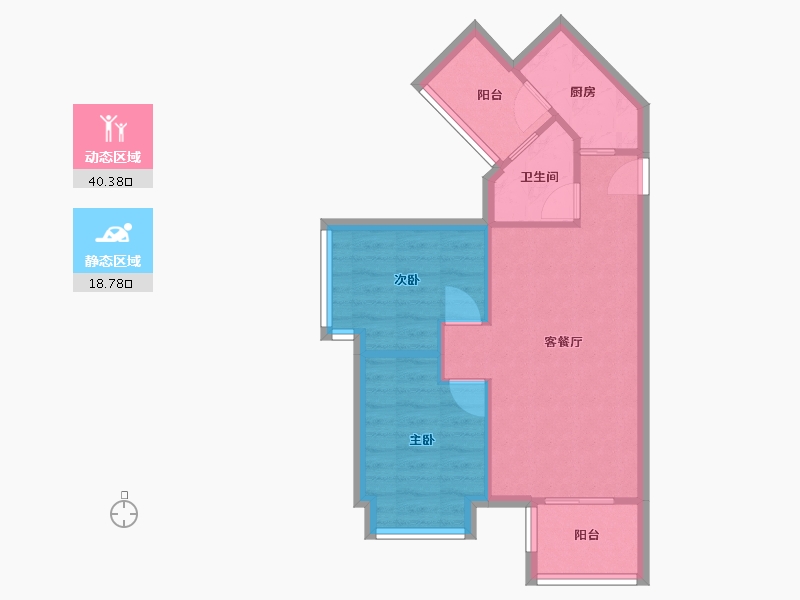 广东省-深圳市-花好园-55.00-户型库-动静分区