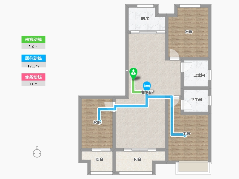 山西省-运城市-西建天茂国宾府-91.88-户型库-动静线