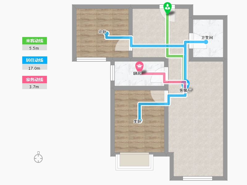 河北省-廊坊市-狮子城丁香园-63.21-户型库-动静线